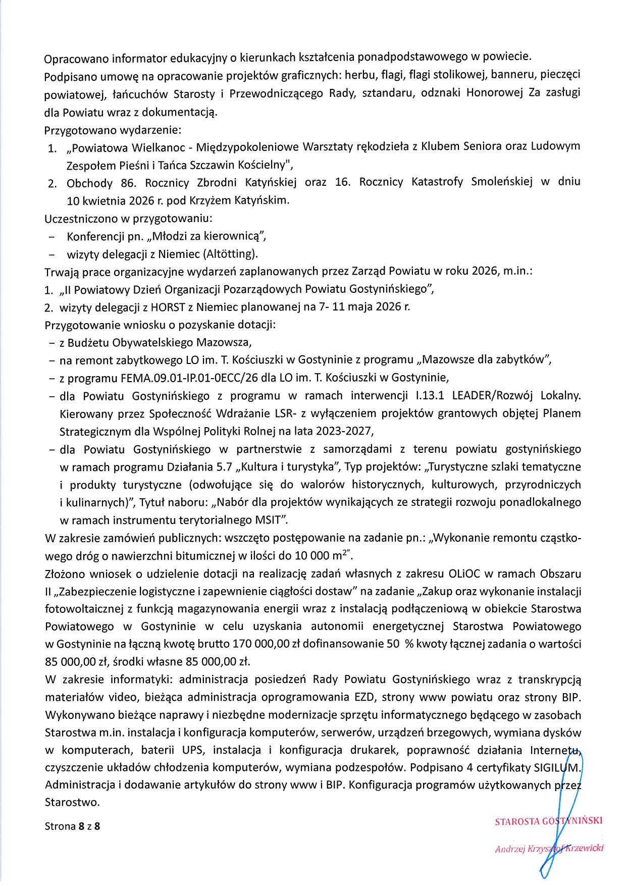 Sprwozdanie Starosty page 0008